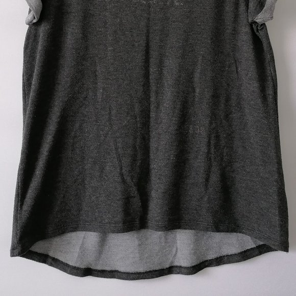 not of this world Women's Charcoal Gray Hi-Lo Sweatshirt Tshirt Size M - Picture 4 of 6